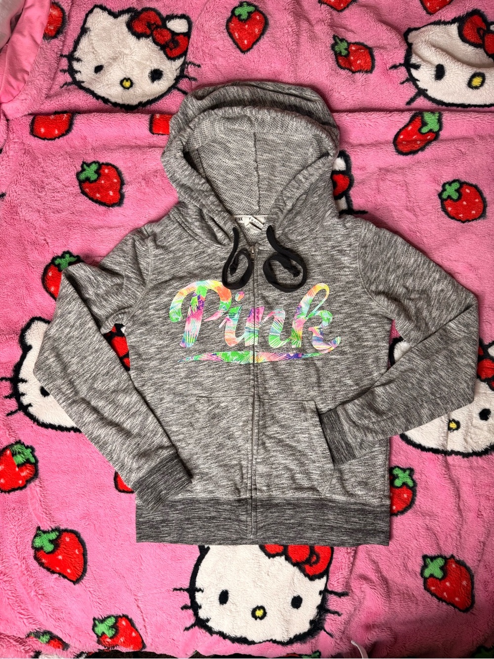 2015 Victoria’s Secret PINK Gray Zip Up